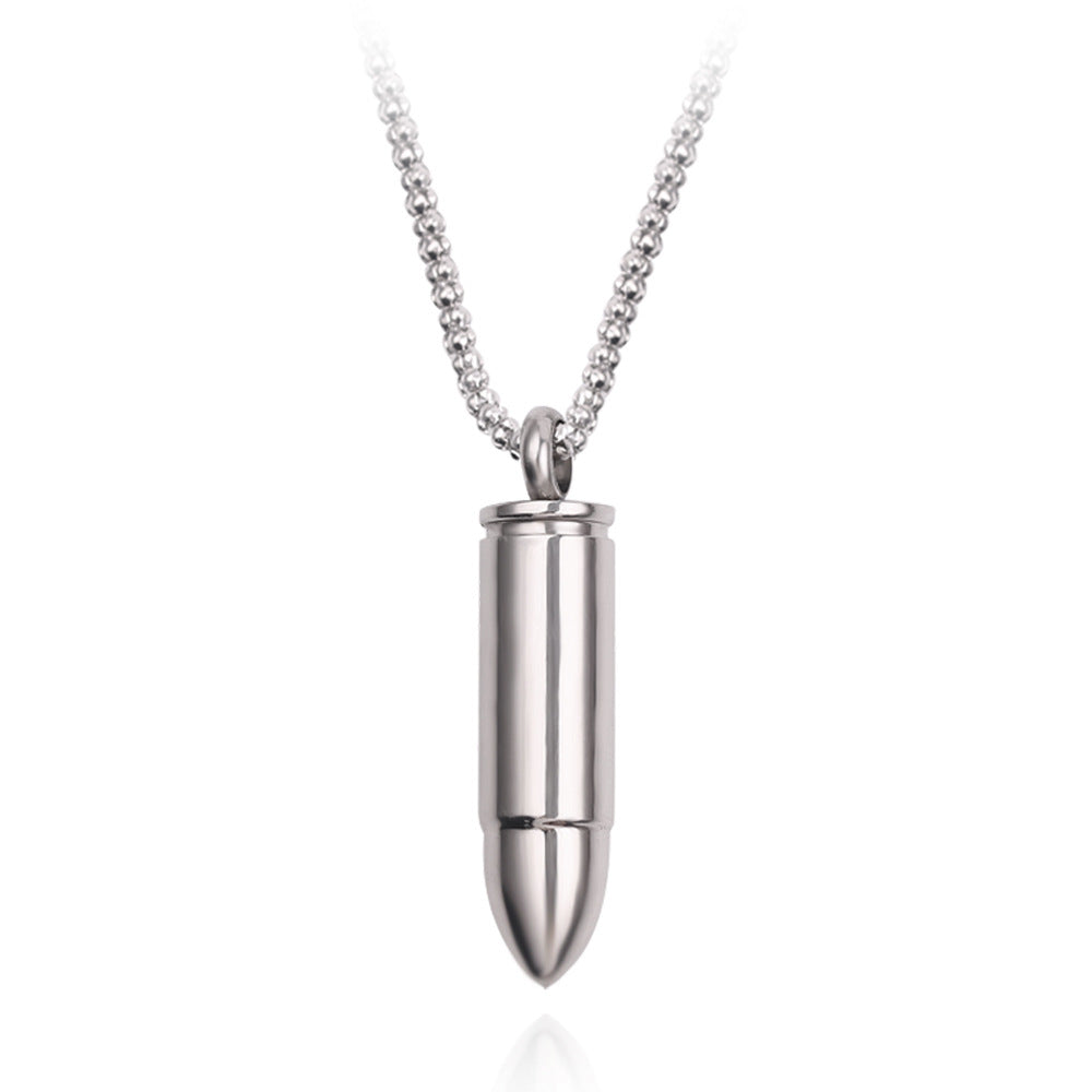 Wholesale Bullet Openable Alloy Necklace